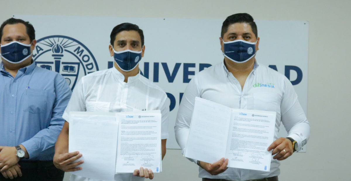 Firma de Convenio de Colaboración | Universidad Modelo - Instituto Kinesia